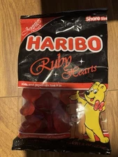 Lot of 9 Haribo Ruby Hearts (Jennie’s Edition) – 8 oz Bags – New & Sealed