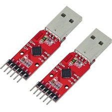 2 PCS CP2102 USB 2.0 to TTL Module, 5V 3.3V, Serial Converter Adapter Downloader