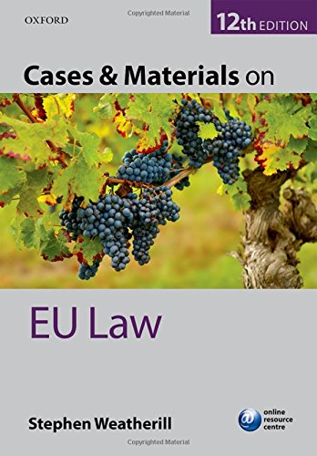 Cases & Materials on EU Law (Blackstone's Statutes)