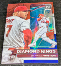 Mike Trout 2022 Donruss Optic Diamond Kings RED WHITE AND BLUE #14 #'ed /199
