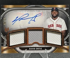 2021 Topps Museum David Ortiz Signature Swatches Triple Relic Auto  /25 SPTRA-DO