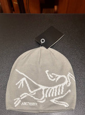 Arc'teryx Bird Head Toque Beanie Hat Grey Merino Wool Winter Knit Cap, NWT