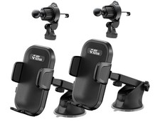  Lot of 2 3-in-1 Car Phone Mount- Dashboard Windshield Air Vent Long Arm Holder