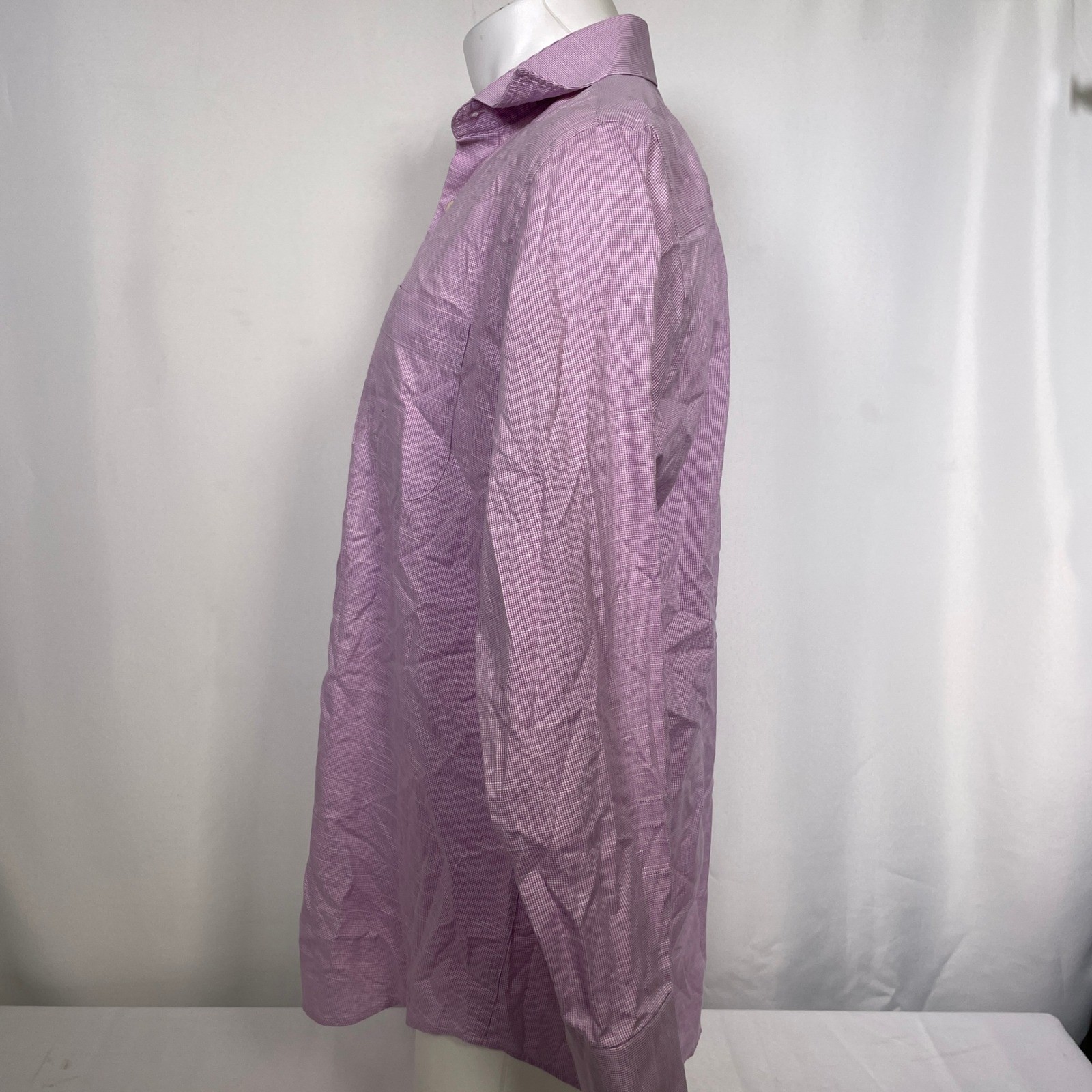 Peter Millar Button Down Lavender Gingham Check L… - image 7