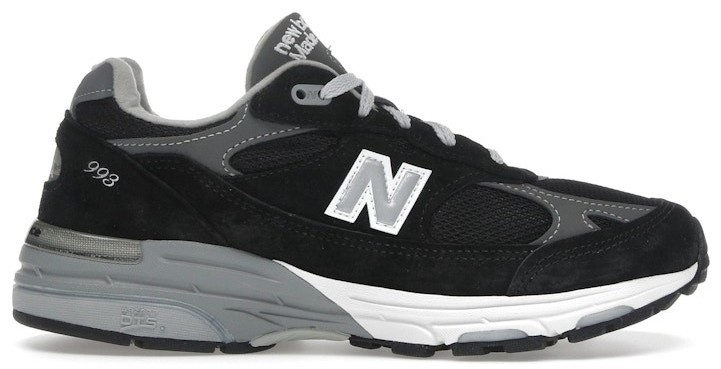 New Balance 993 Made In USA Black Grey W for sale | eBay