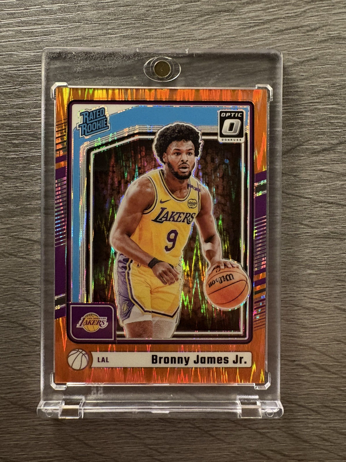 2024-25 Optic Bronny James Jr. Orange Shock Prizm /225 #282