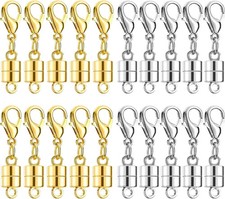Magnetic Necklace Clasps and Closures 20 PCS Gold and Silver Clasp for Neckla...