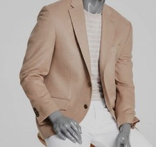 Michael Kors Men's Beige Classic Wool-Blend Sport Coat Jacket Size 38R
