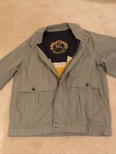 Vintage Burberry Bomber Zip Up jacket Green Size Large