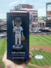 New York Mets #15 Carlos Beltran Hall Of Fame Number Retirement Bobblehead SGA