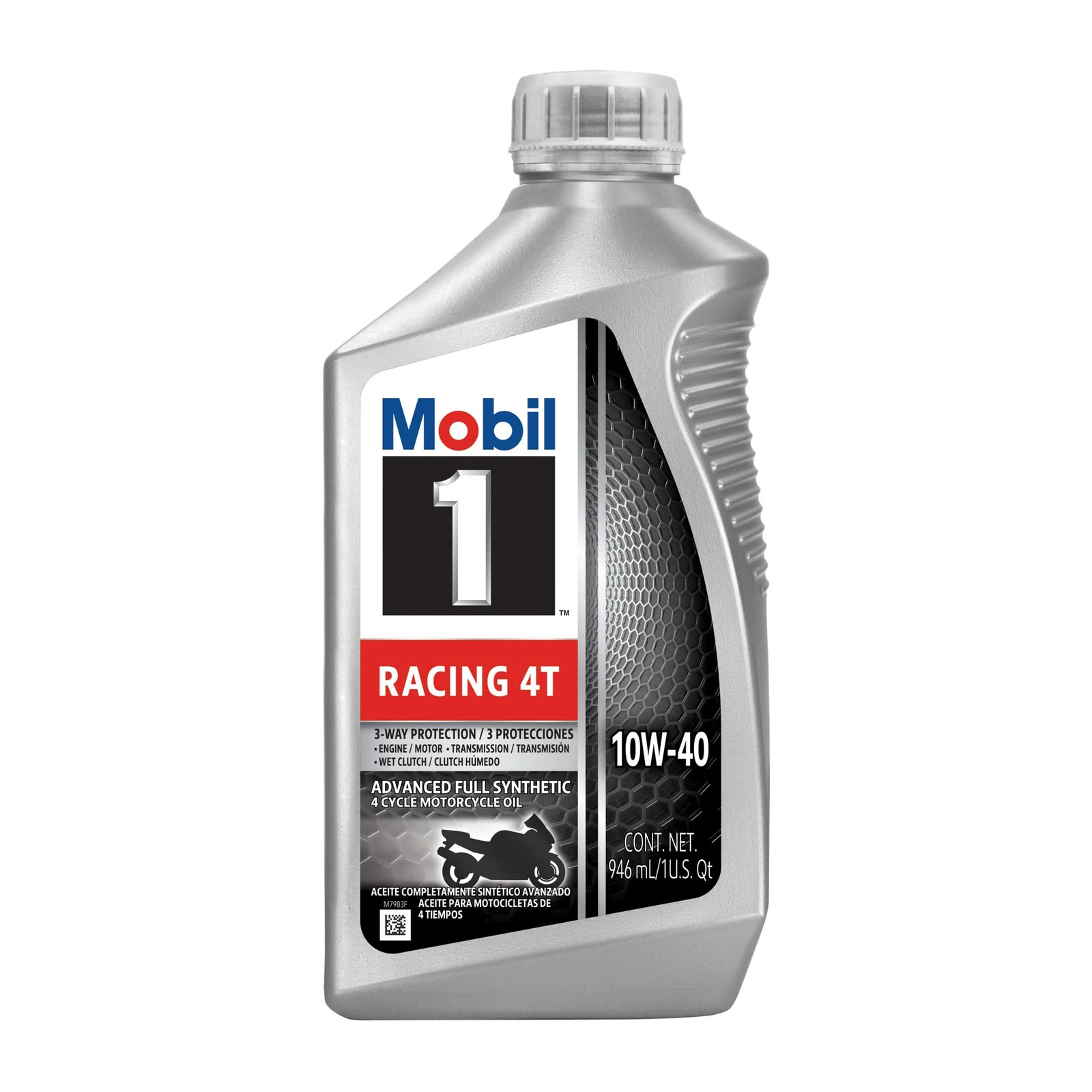 Mobil 1 Racing 4T Full Synthetic Motorcycle Oil 10W-40