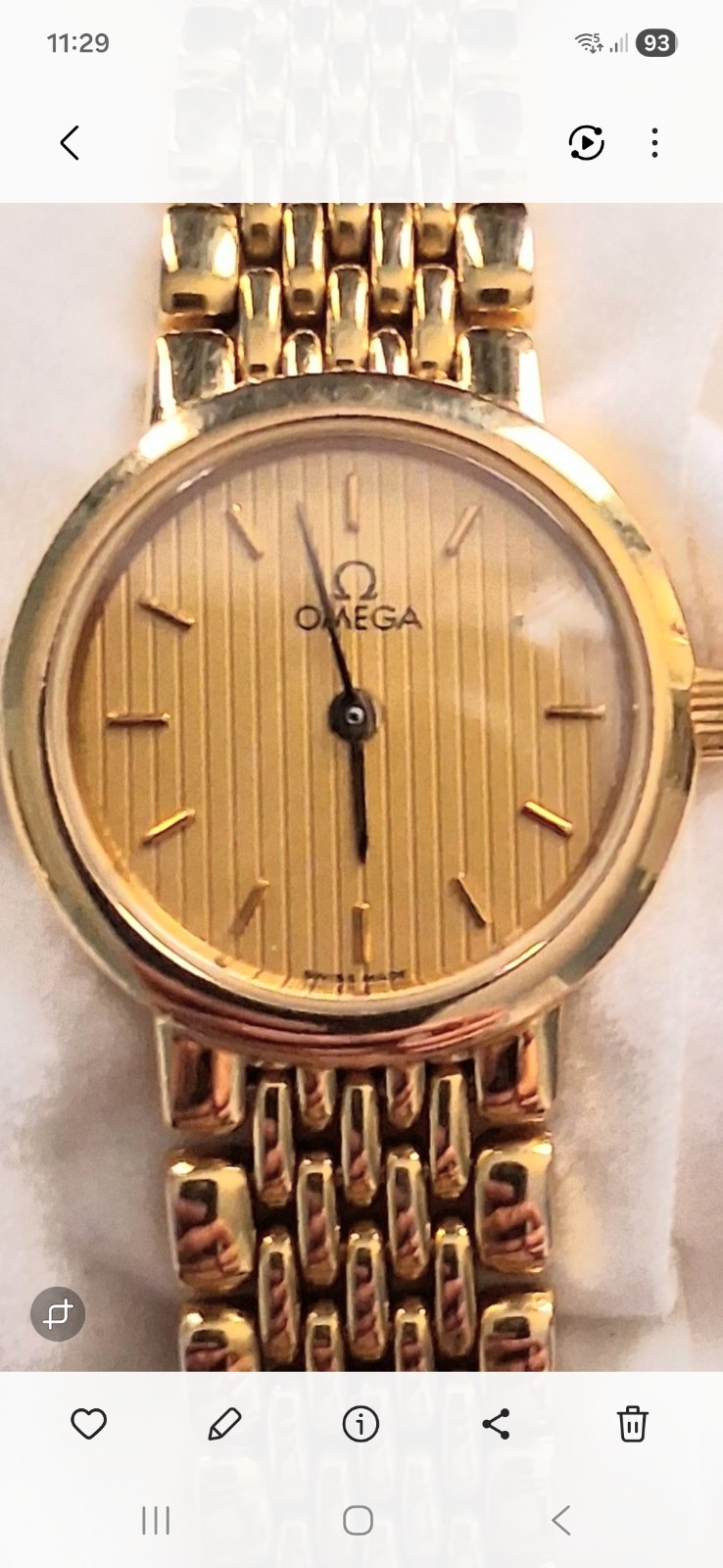 ladies omega de ville quartz watch
