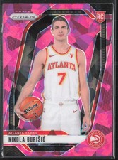 2024-25 Panini Prizm #229 Nikola Durisic Prizms Pink Ice