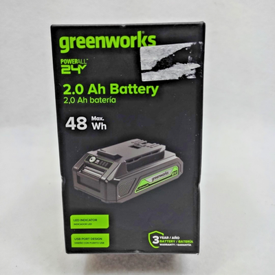 #ad Greenworks 24V 2.0Ah Lithium Ion Battery OEM New Open Box $27.99