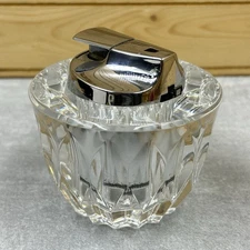 RONSON Duchesse MKII Varaflame Crystal Table Top Lighter MidCentury France As Is