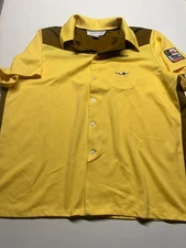 Vintage Big Lebowski Bowling Shirt Yellow Mens Size 3X