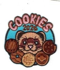 Girl COOKIES 2026 '26 Cookie Sale seller Fun Patches Crest SCOUTS GUIDE Ferret