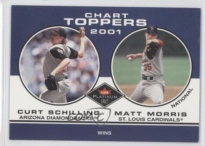 2001 Fleer Platinum Chart Toppers Curt Schilling Matt Morris #410 y0i