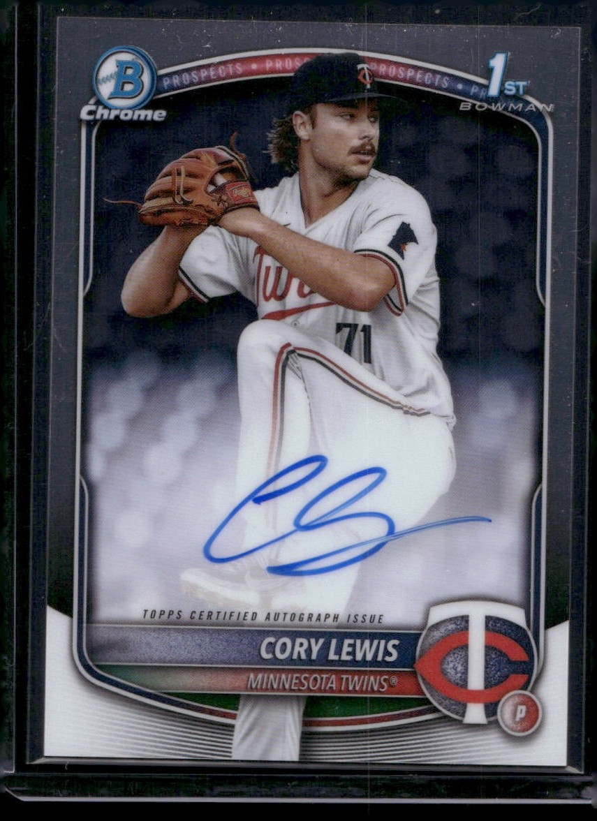 2025 Bowman #CPA-CLE Cory Lewis Chrome Prospect Autographs
