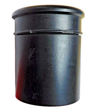 Antique vintage ebony vanity jar with lid Art Deco dressing table pot D