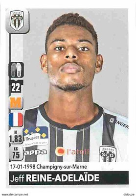 Panini France Foot Stickers 2018-2019 - 40 - Angers SCO - Jeff Reine-Adelaide -