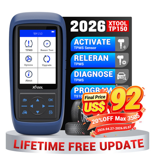 2026 New XTOOL TP150 TPMS Relearn Tool TPMS Sensors Activate/Reset/Programming