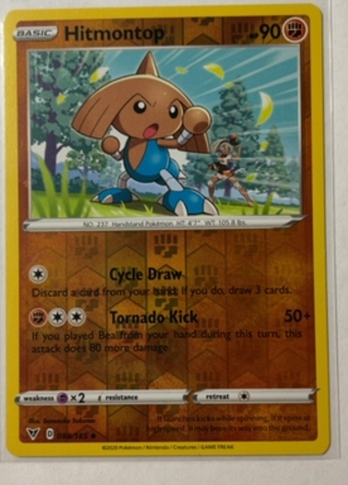 Hitmontop Reverse Holo Sword & Shield Vivid Voltage 88/185