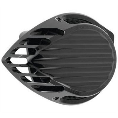 Rough Crafts Finned Air Cleaner - Black RC-600-002