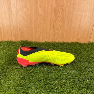 adidas Predator 24 Elite Laceless FG Solar Yellow IE2366 Men's 8.5