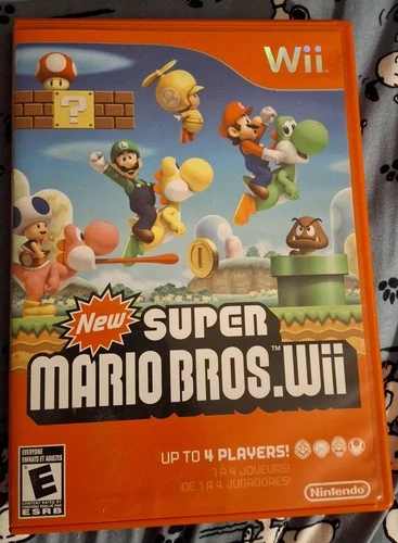 New Super Mario Bros. Wii Video Game (Nintendo Wii, 2009) CIB Complete In Box!
