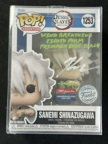 Kaiji Tang Signed Demon Slayer Funko Pop #1253 Sanemi Shinazugawa JSA AUTO COA