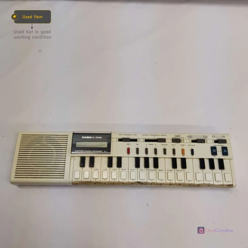 CASIO VL-TONE VL-1 ELEKTRONISCHES MUSIKINSTRUMENT KEYBOARD SYNTHESIZER VINTAGE - Bild 2 von 4