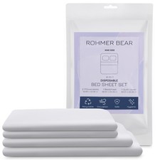 Disposable Bed Sheets, Lightweight, Breathable, and Portable. Ready to use Di...