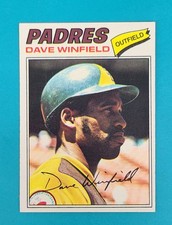 1977 Topps #390 Dave Winfield San Diego Padres BASEBALL Card 2D