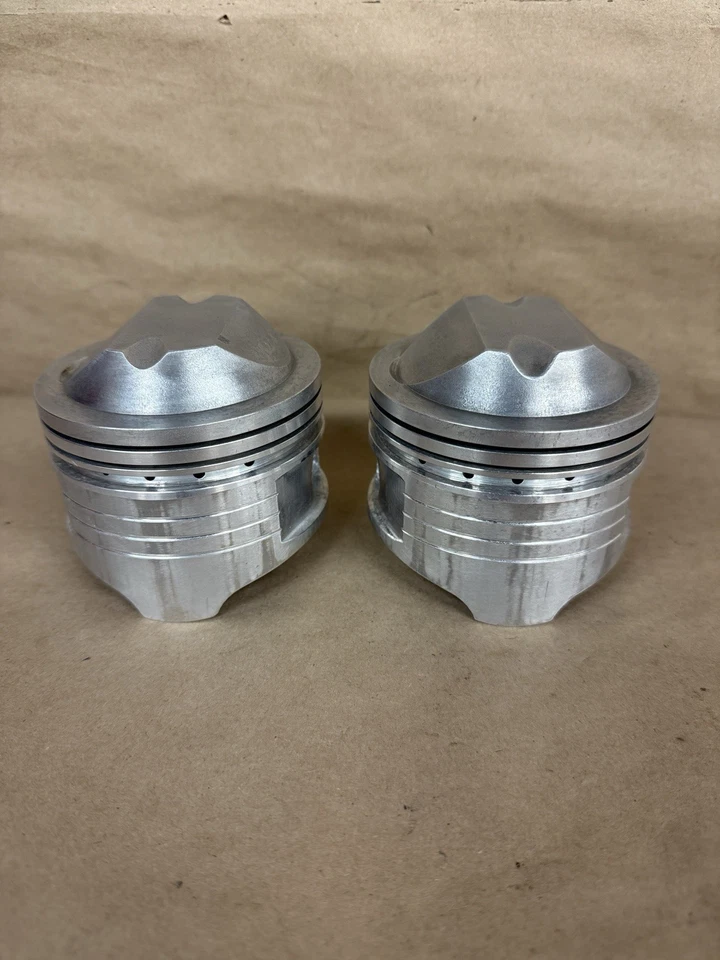 Juego Pistones Moto Guzzi 88mm Motor Pistón LM1000 1000 Doble Enchufe Alta Compresión Foto 4 de 4