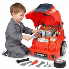 Interactive Truck Engine Toy with Removable Parts - Lights, Sounds  Ages3-5