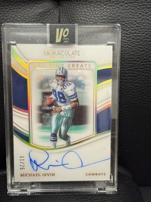 Michael Irvin 2023 Panini Immaculate All-Time Greats Auto /25 #ATG-MIR