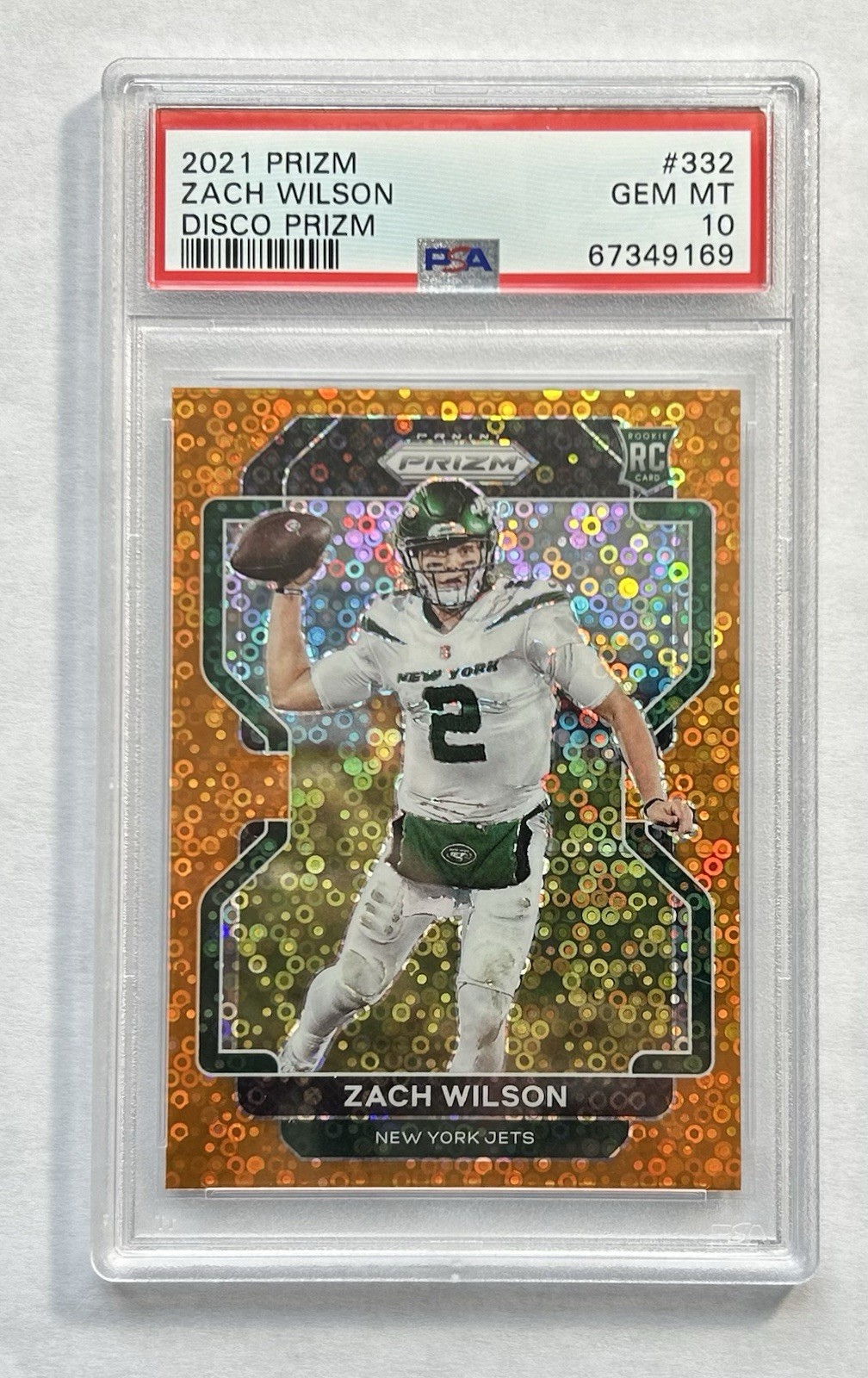 Zach Wilson Panini Prizm #332 Disco