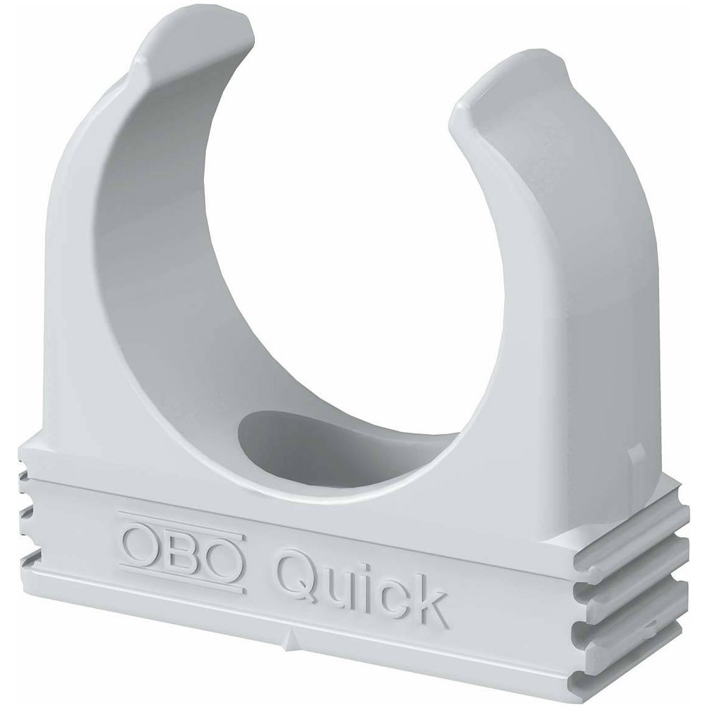 OBO Bettermann Cable Clip 100pcs Grey Universal Mounting