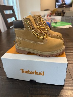 Timberland Waterproof Boot Wheat Nubuck Toddler Size 7 M TB012809 713 Brand New