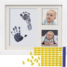 Baby Ink Hand and Footprint Kit – Handprint Picture Frame for Newborns (Safe Cle