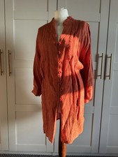 Simply Stunning Ann Harvey Burnt Umber Linen Tunic 22-24