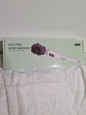 Electric Body Brush with Long Handle, Waterproof Rechargeable with 3 Brush Heads