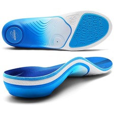 Orthotic Insoles for Plantar Fasciitis - 240 lbs Heavy Duty High Arch Inserts...