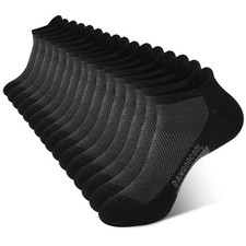 Men's Ankle Socks Moisture Wicking Breathable Odor Control Athletic Cushioned...