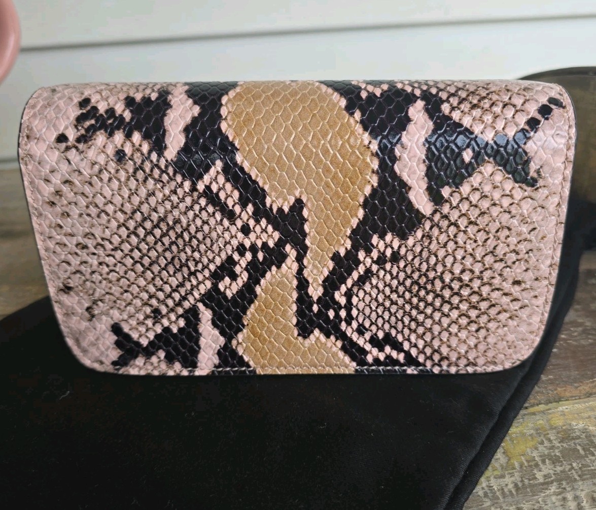 Versace Virtus Calf Leather Python Print  Mini Crossbody Shoulder Bag $1350 COA — image 4
