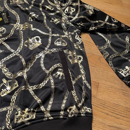 NWT ABLANCHE Crowns, Chains, Batman Medieval Hoodie Size 2XL - Picture 5 of 11
