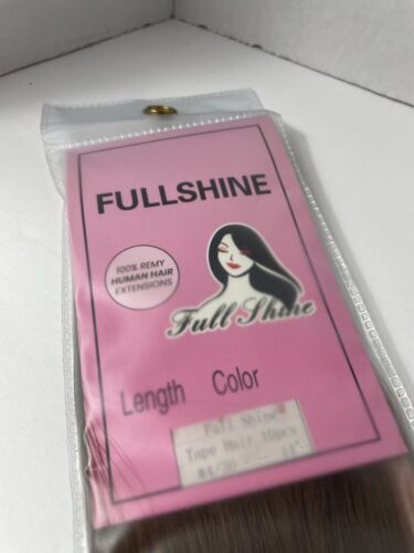 Full Shine 100% Remy Human Hair Extensions 14” Full Shine Tape Hair 10pcs #4/30 - Picture 1 of 8