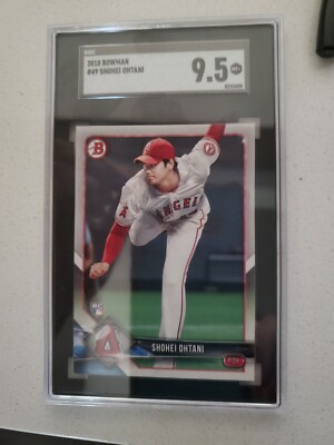 2018 Shohei Ohtani Bowman #49 RC Rookie Card SGC 9.5 MT+ Los