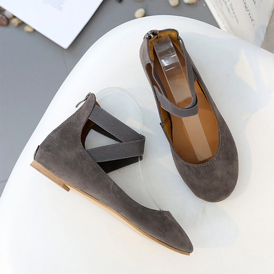 Fashion Flat Shoes Comfortable Walking Shoes Slip On Casual Work Shoes